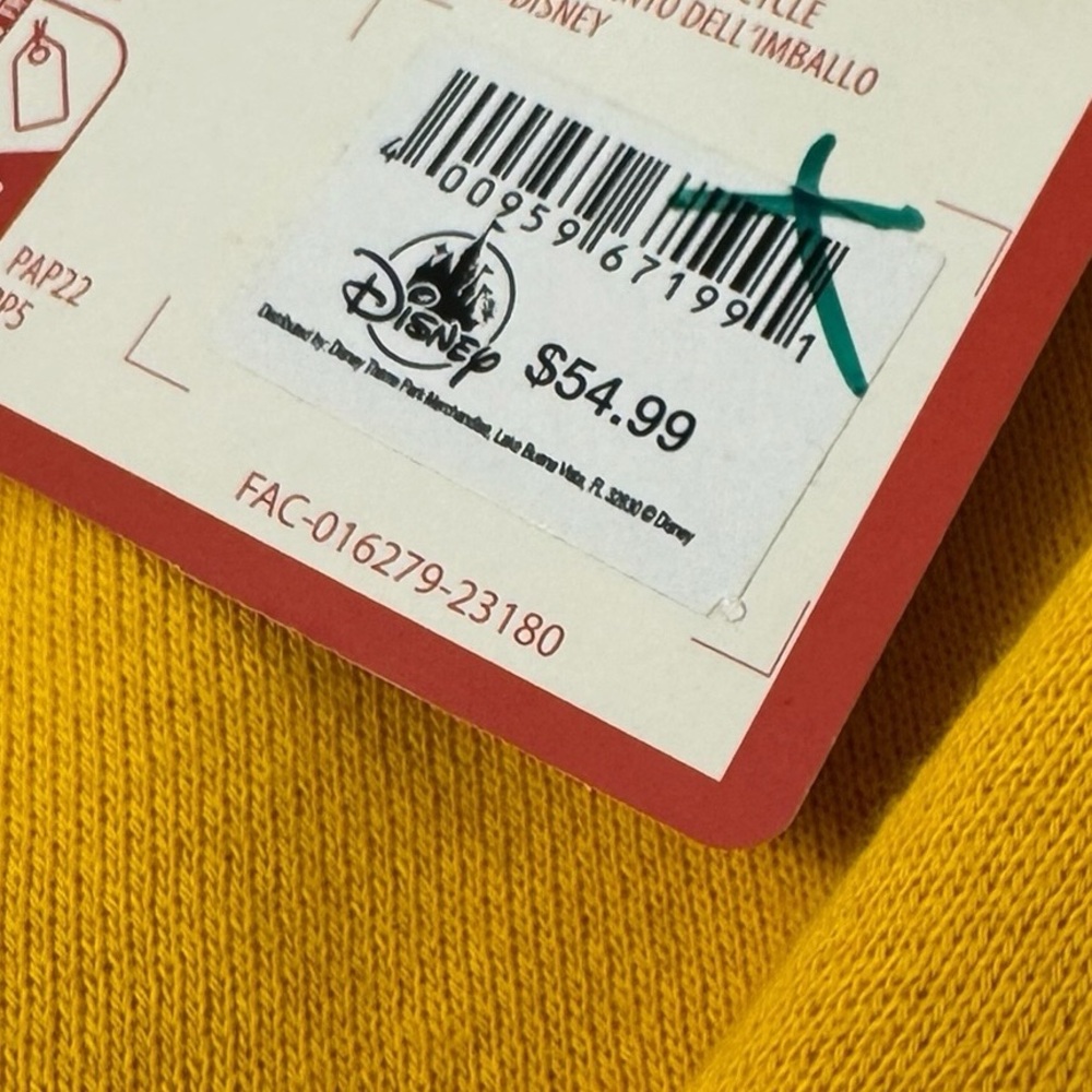 Disney | Mustard Yellow Mickey Graphic Crewneck Sweatshirt New With Tags Small - Picture 6 of 12